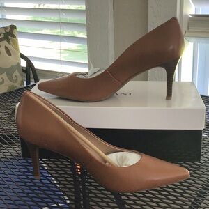 EUC Cognac StepFlex Alfani Heels 10M